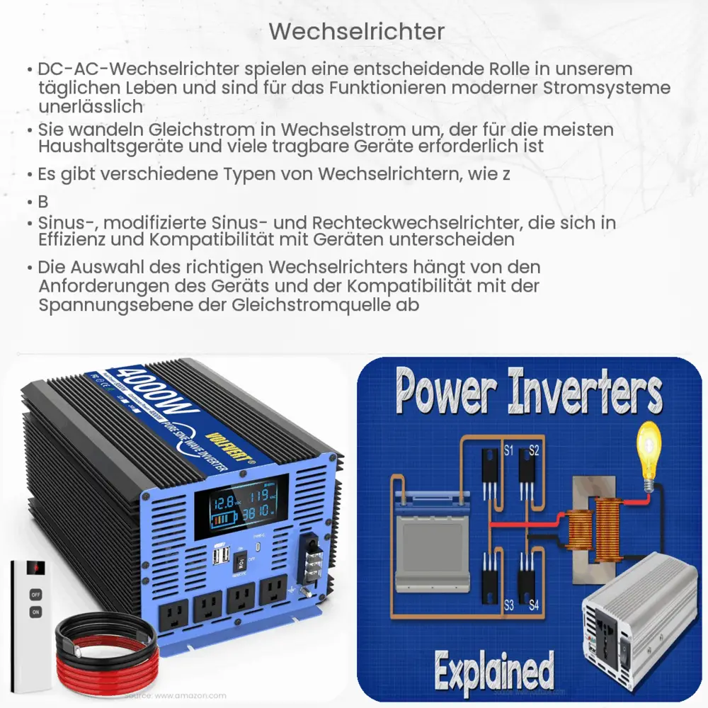 Wechselrichter Wie es funktioniert, Anwendung & Vorteile