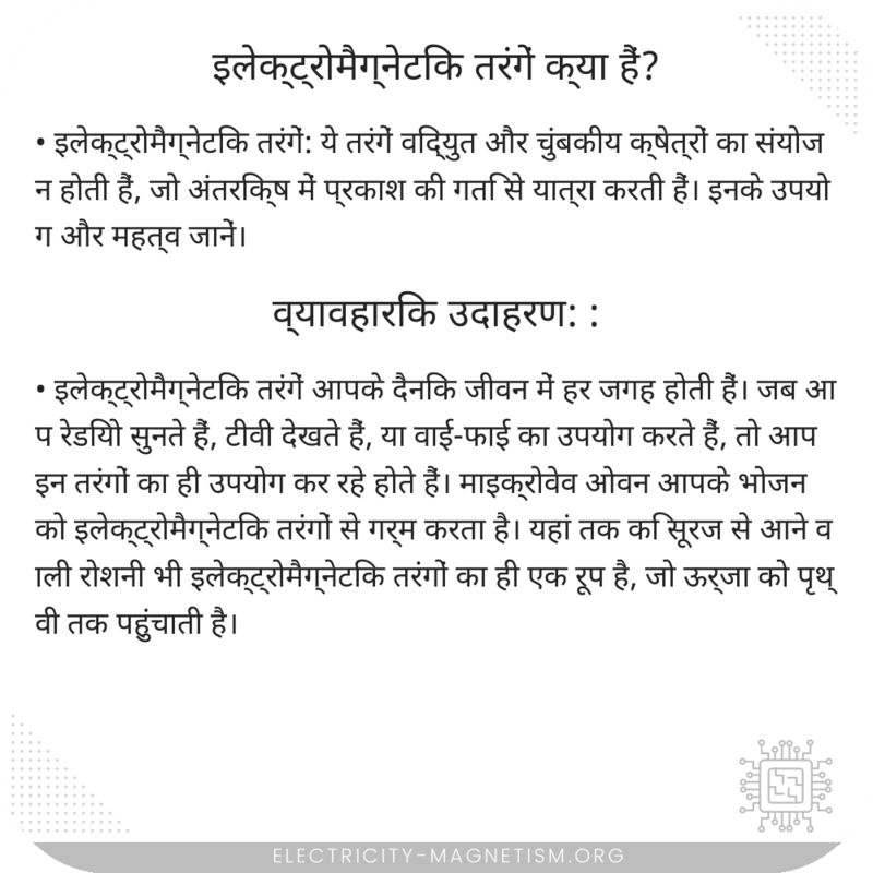 इलेक्ट्रोमैग्नेटिक तरंगें क्या हैं?