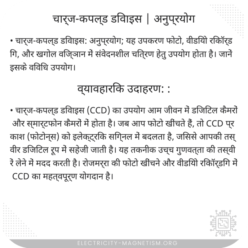 चार्ज-कपल्ड डिवाइस | अनुप्रयोग