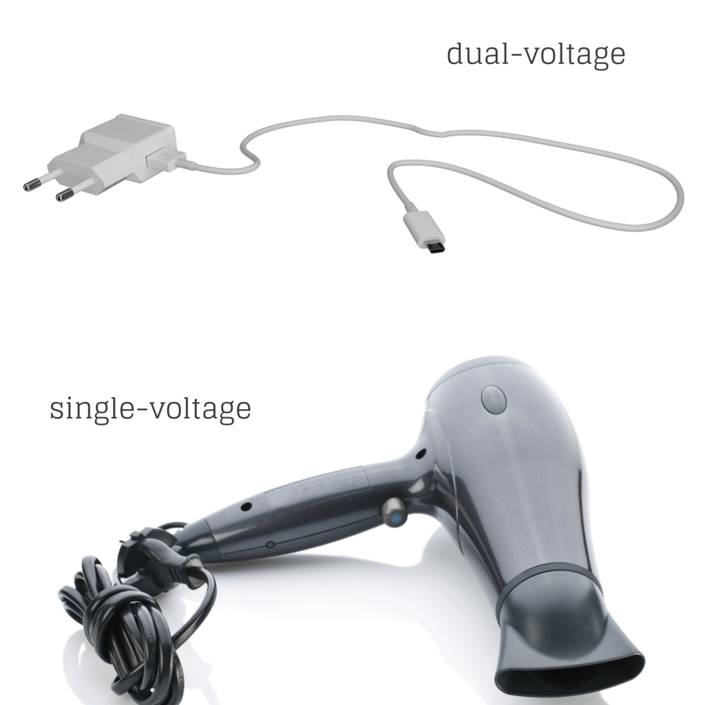 dual voltage device - single voltage