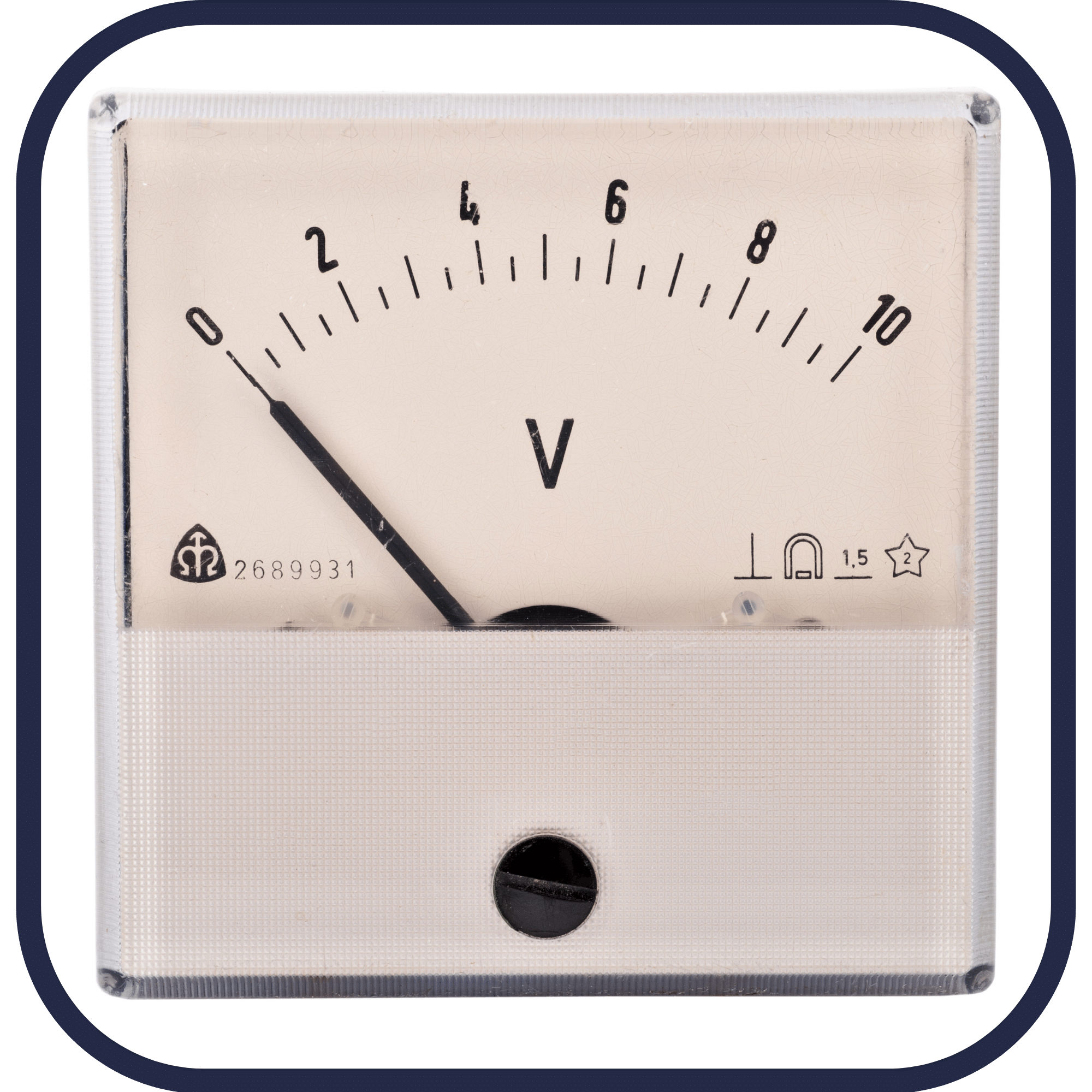 Permanent Magnet Moving Coil Voltmeter - PMMC