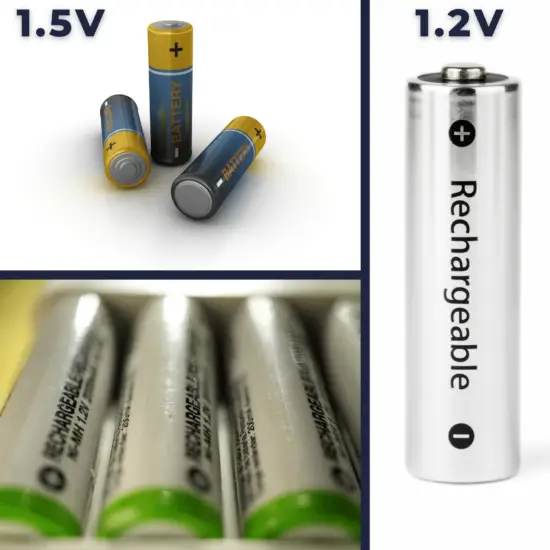 Why are alkaline batteries (AAA or AA) made to be 1.5V while