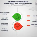 Vantagens e desvantagens das baterias primárias
