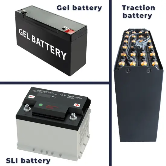 types of lead-acid batteries - image