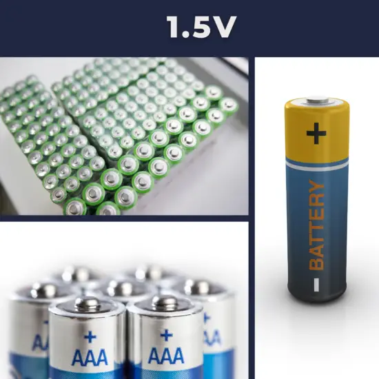 1.5V battery - characteristics