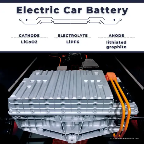 Electric car battery - composition