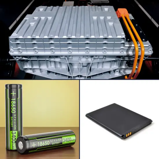 Types of lithium-ion batteries - image