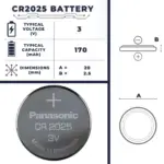 Batteria CR2025 | Dimensioni, tensione, capacità, vantaggi e usi