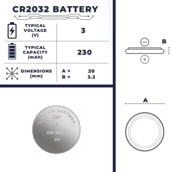 CR2032 Battery  Size, Voltage, Capacity, Advantage & Uses