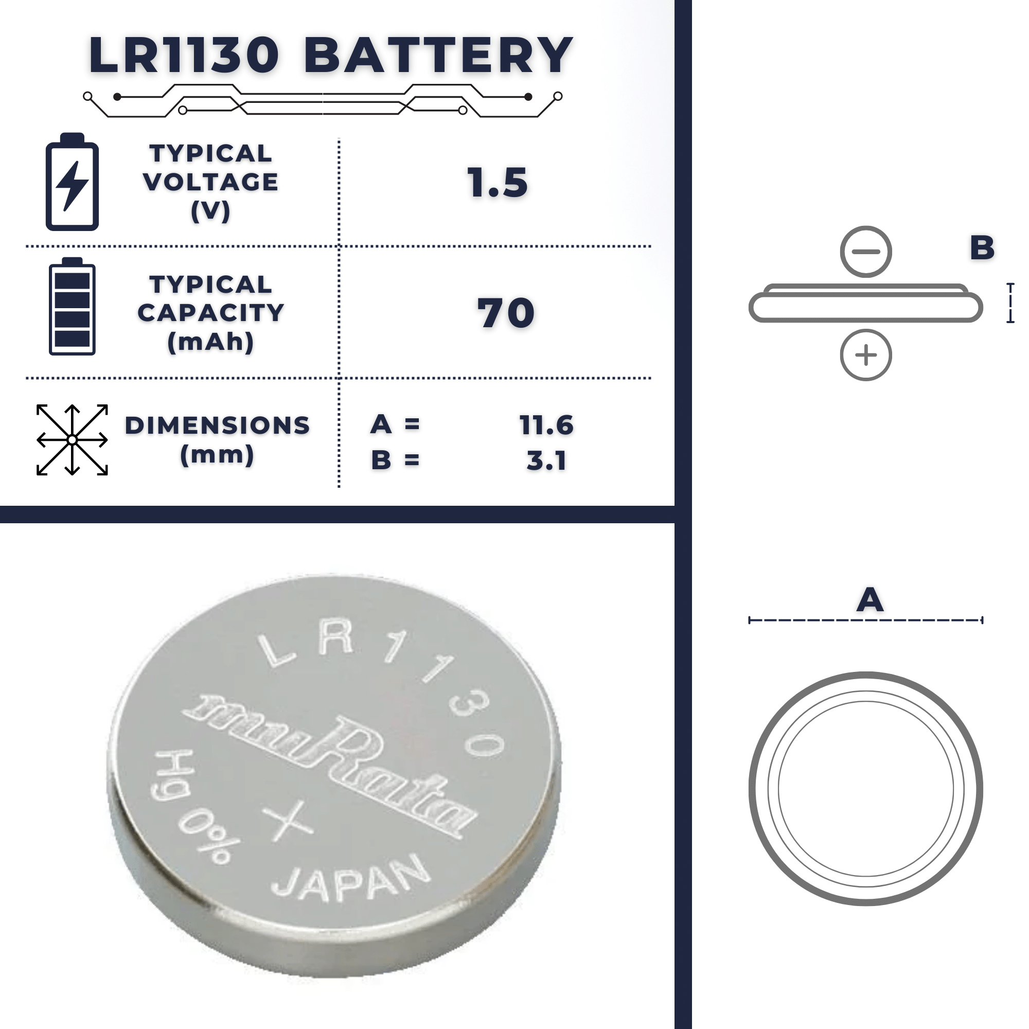 LR1130 Battery