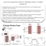 Como os capacitores funcionam nos sistemas de transferência de energia sem fio?