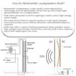 ¿Cómo funcionan los altavoces electrostáticos?