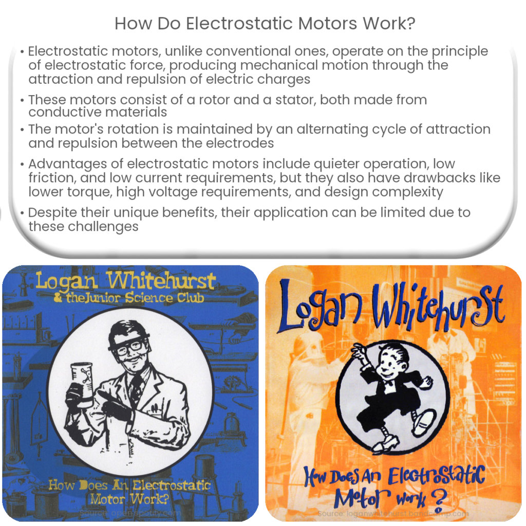How do electrostatic motors work?