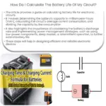 ¿Cómo calculo la duración de la batería de mi circuito?