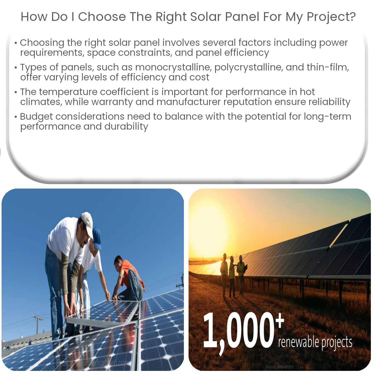How do I choose the right solar panel for my project?