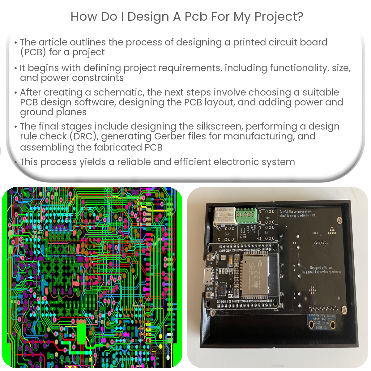 How do I design a PCB for my project Circuit Diagram