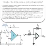 Como eu uso um amplificador operacional como amplificador inversor?