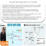 ¿Cómo funcionan los amplificadores operacionales en un circuito?