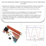 Como os resistores afetam o desempenho de um circuito elétrico?