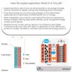 ¿Cómo funcionan los supercondensadores en un circuito?