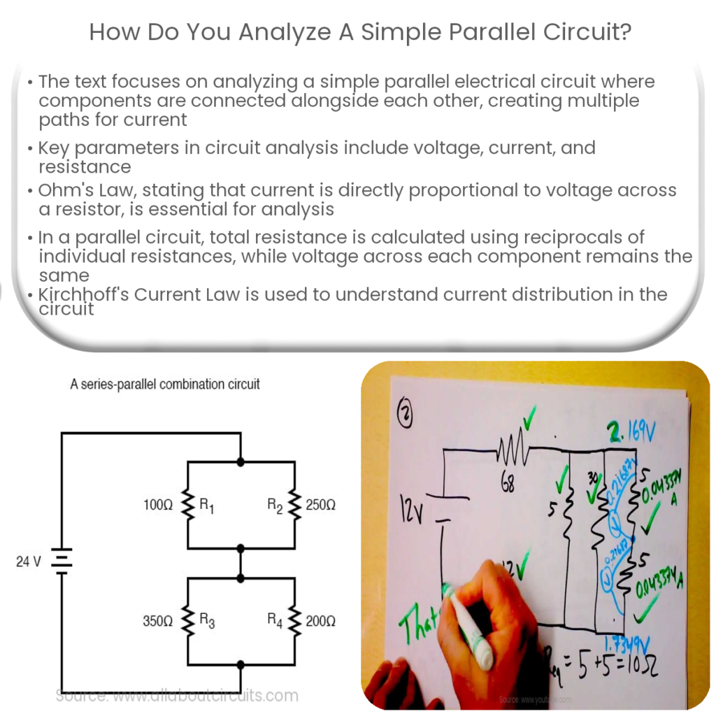 Como você calcula a resistência de um circuito paralelo?