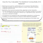 ¿Cómo se calcula la conductividad eléctrica de un material?