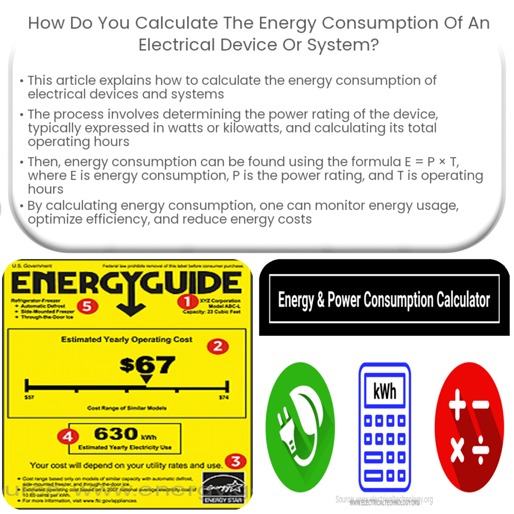 How do you calculate the efficiency of an electrical device or system?