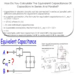 ¿Cómo se calcula la capacitancia equivalente de condensadores en serie y paralelo?