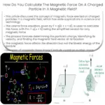 Como você calcula a força magnética em uma partícula carregada em um campo magnético?