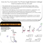 ¿Cómo se calcula el ángulo de fase entre el voltaje y la corriente en un circuito de CA?