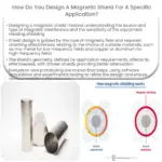 ¿Cómo diseñar un escudo magnético para una aplicación específica?