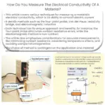 ¿Cómo se mide la conductividad eléctrica de un material?