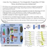 ¿Cómo se miden las propiedades magnéticas de películas delgadas y materiales a escala nanométrica?