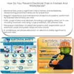 How do you prevent electrical fires in homes and workplaces?