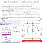 How do you use KVL and KCL to analyze a circuit?