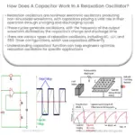 ¿Cómo funciona un capacitor en un oscilador de relajación?