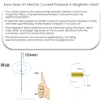 Como uma corrente elétrica produz um campo magnético?