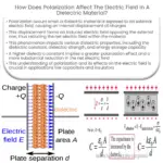 Como a polarização afeta o campo elétrico em um material dielétrico?