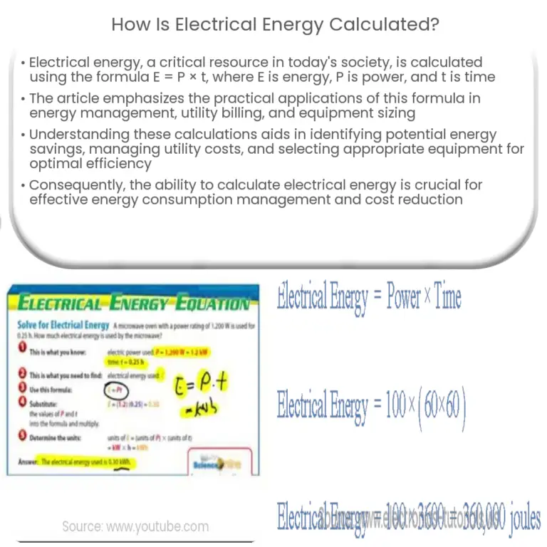 How do you calculate the power consumption of an electrical device or circuit?