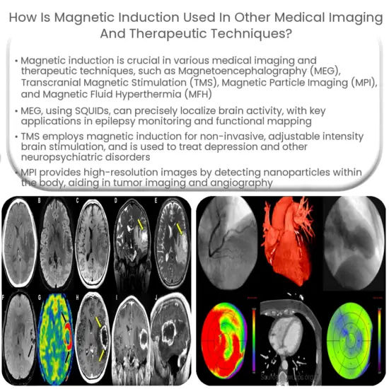 How is induction used in medical imaging and therapy?