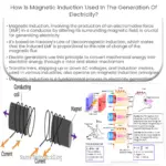 ¿Cómo se utiliza la inducción magnética en la generación de electricidad?