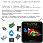 ¿Cuáles son algunas plataformas de microcontroladores populares?