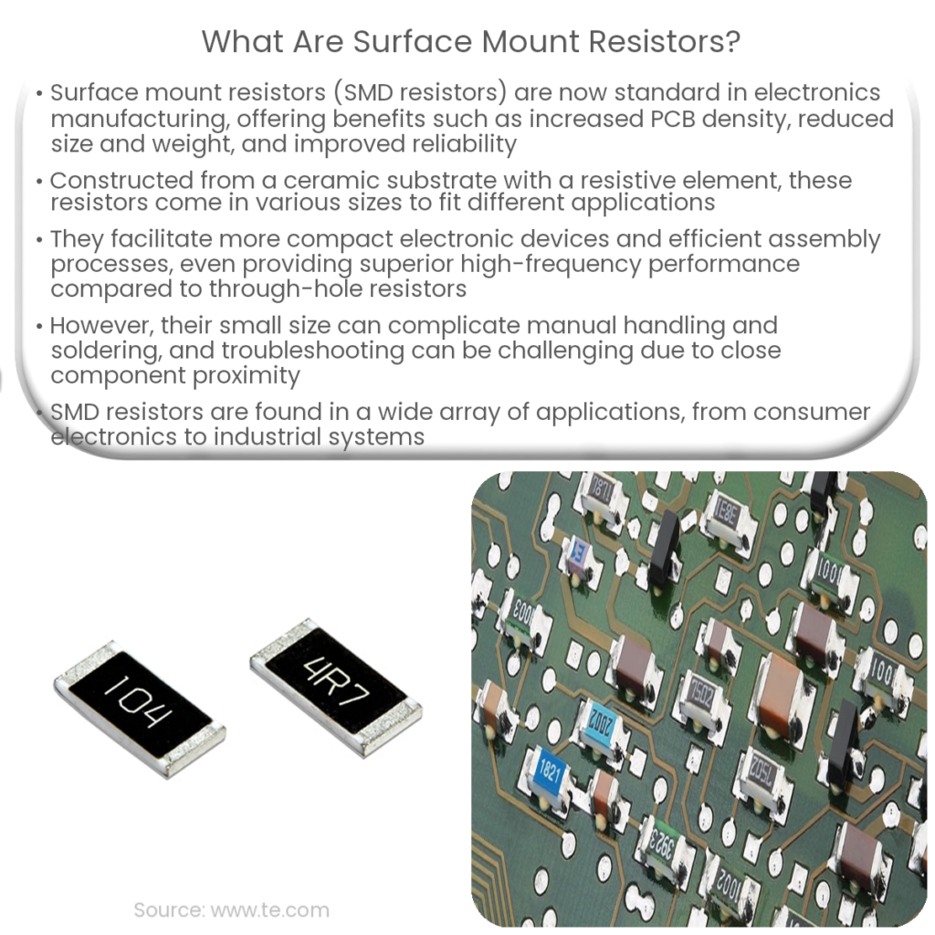 What are surface mount resistors?