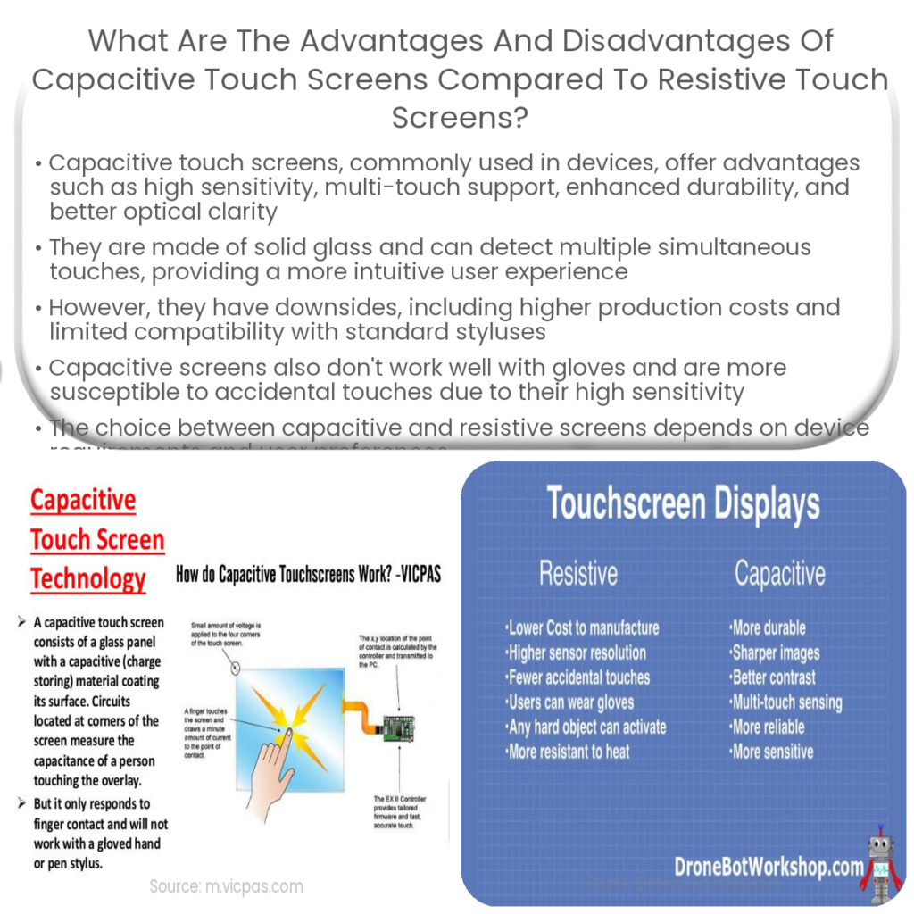 How do capacitive touch screens work?