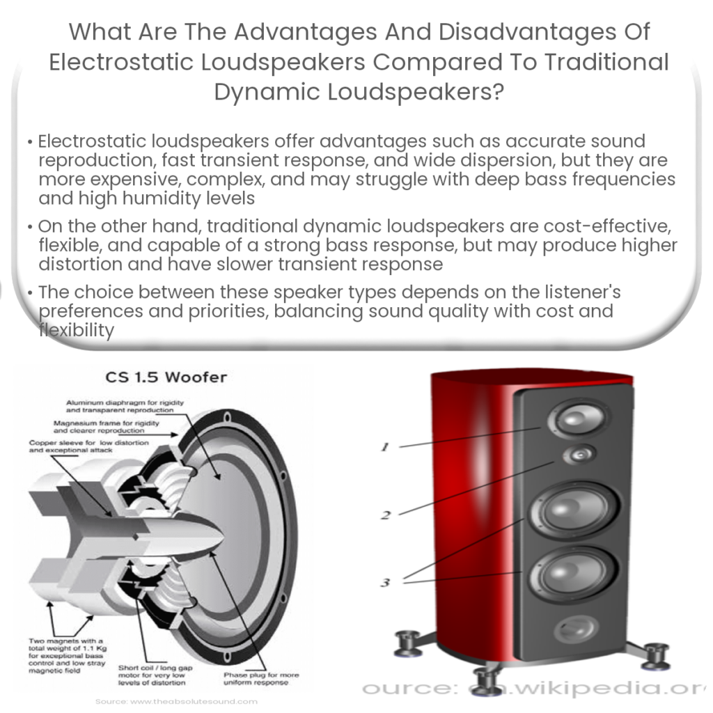 Electrostatic speakers how it works application advantages