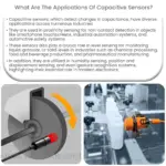 Quais são as aplicações dos sensores capacitivos?