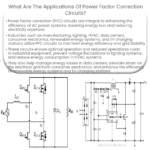 Quais são as aplicações dos circuitos de correção do fator de potência?