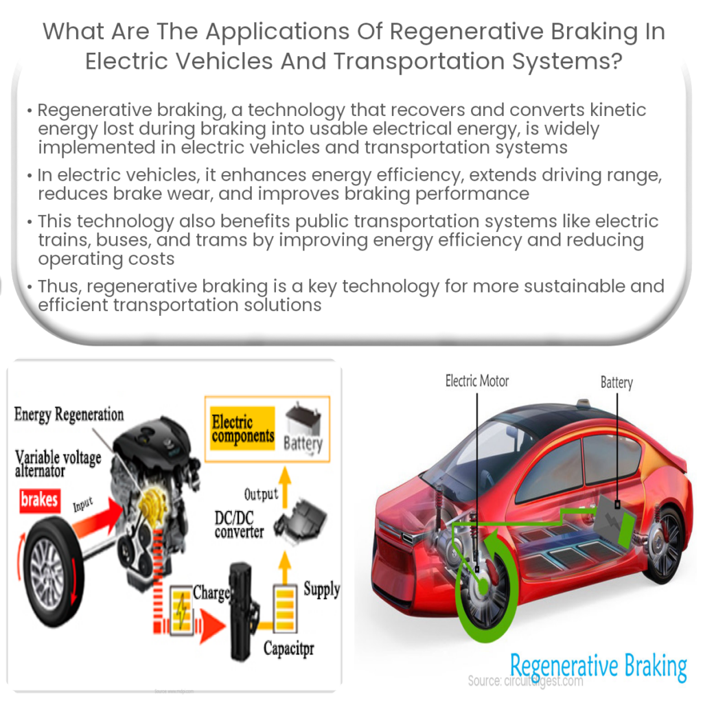 How do capacitors work in regenerative braking systems?