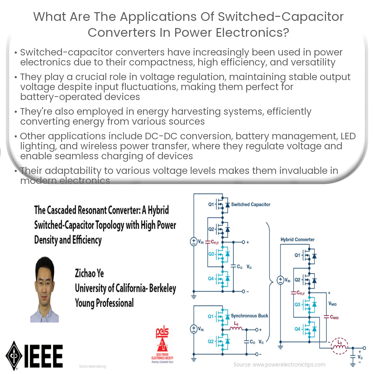What are the applications of switched-capacitor converters in power electronics?