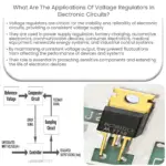 Quais são as aplicações de reguladores de tensão em circuitos eletrônicos?